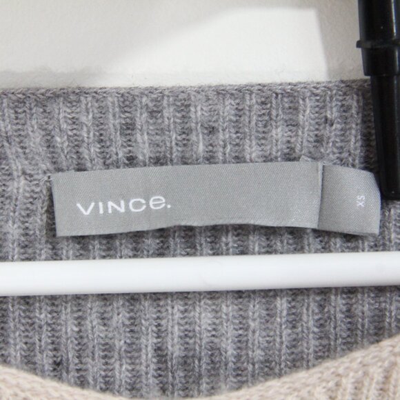 Vince Cashmere Sweater XS Women Cropped Top Soft Ribbed Knit - Picture 5 of 10